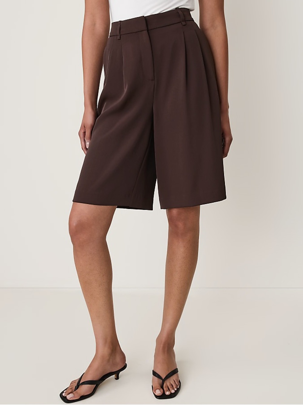 NWT Ann Taylor brown Bermuda shorts